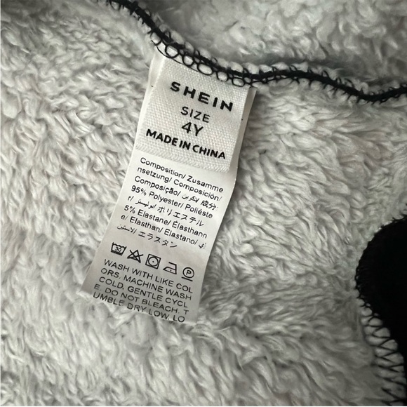 SHEIN Black Thermal Lined Matching Set Size 4Y - Picture 4 of 13